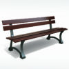 parkbank model Bretana 11 Elegante gietsijzenre parkbank met hout